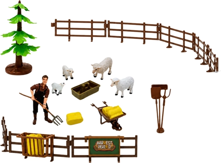 Figurine cu animale și accesorii pentru joc realist