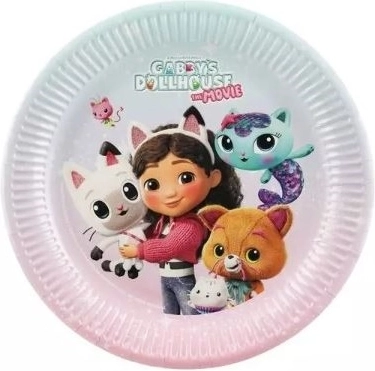 Farfurii de hârtie Casa Pisicuței Gabi 23 cm (6 buc.)