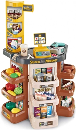 Supermarket pentru copii cu efecte luminoase și sonore 53 × 34 × 79 cm