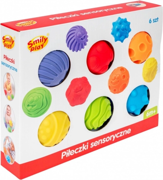 Mingi senzoriale colorate pentru copii