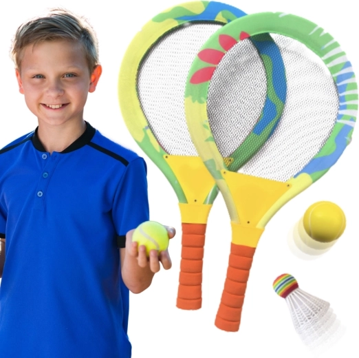 Set de badminton pentru copii Woopie cu rachete