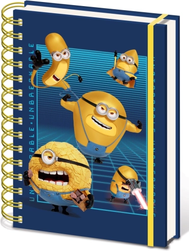 Notebook cu inele A5 2024 cu tematică Minioni