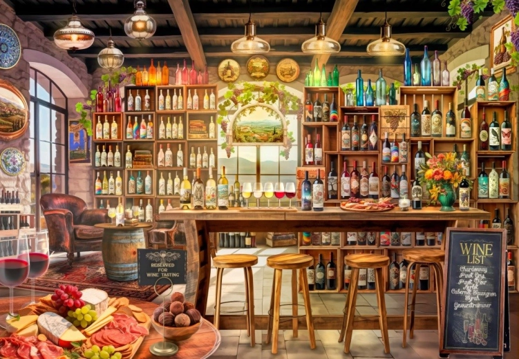 Puzzle Degustare de vinuri 1000 piese BLUEBIRD