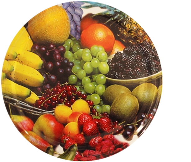 Capace pentru conservare RTS 82 mm cu motiv de banană