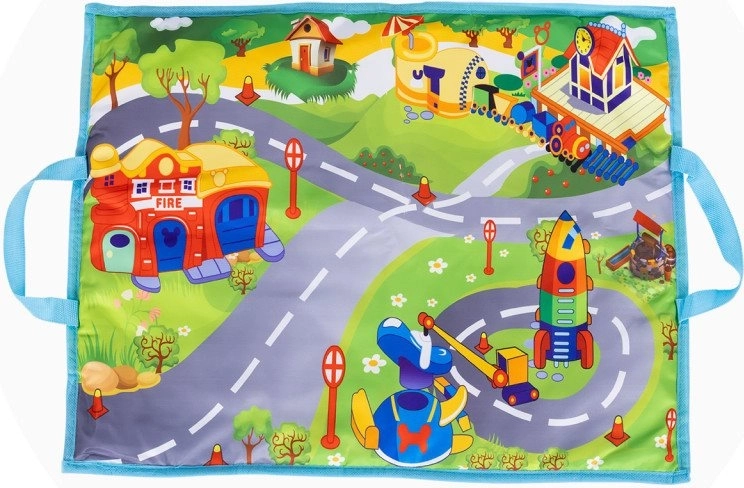 Pătură de joacă cu hartă rutieră