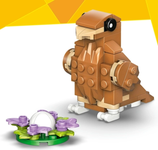 Pasăre lângă cuib cu ou pentru jocuri de poveste