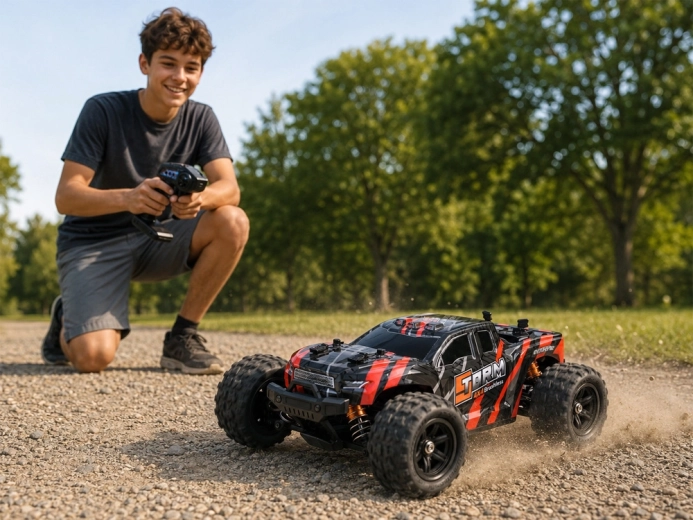 4WD, amortizoare și anvelope de teren pentru stabilitate