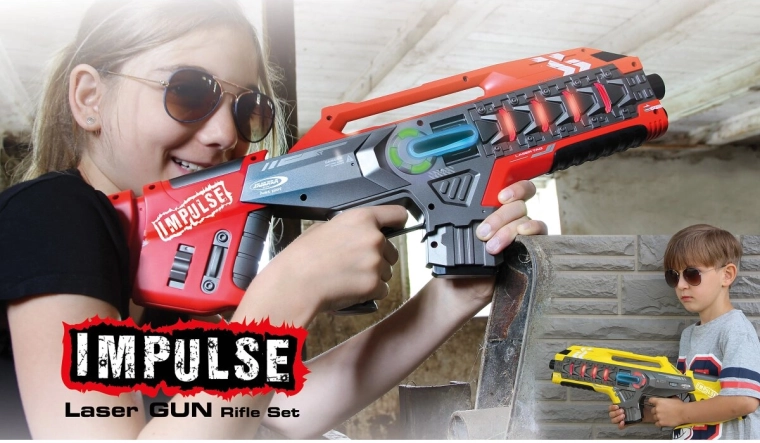 Set de puști laser tag Impulse galben/roșu