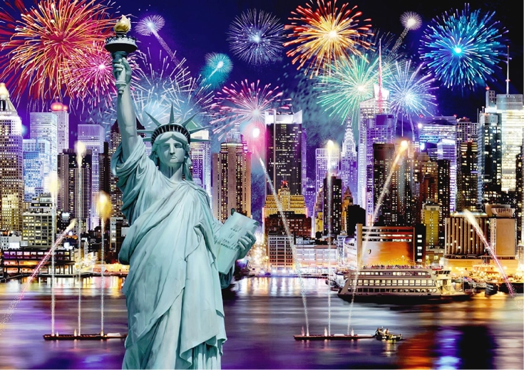 Imagine impresionantă a New Yorkului noaptea