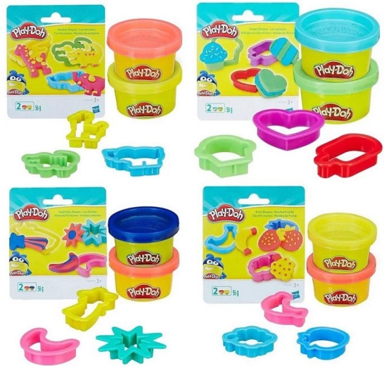 Set plastilină 2×56 g cu accesorii, mix de tipuri