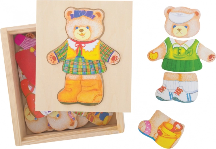 Puzzle de îmbrăcat Doamna Ursoaică BIGJIGS TOYS