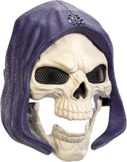 Aspect iconic Skeletor cu glugă