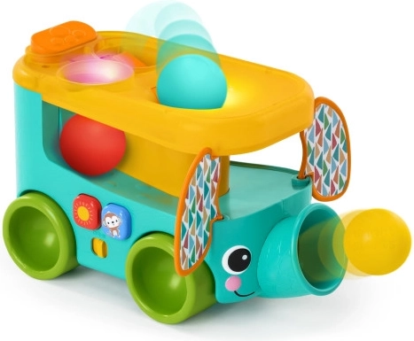Autobuz safari Pop & Roll cu bile pentru sortare de la Bright Starts