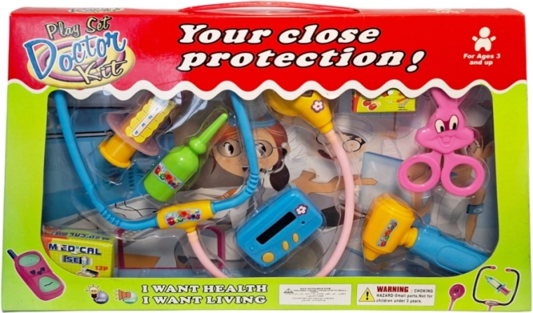 Set de doctor în cutie pentru copii de la 3 ani
