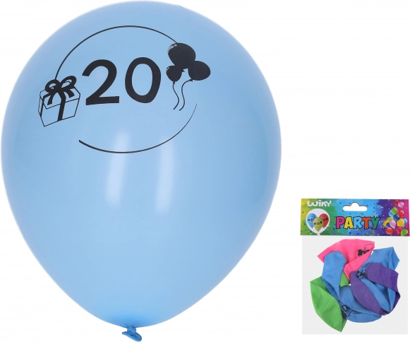 Baloane gonflabile 30 cm cu numărul 20 – set 5 buc