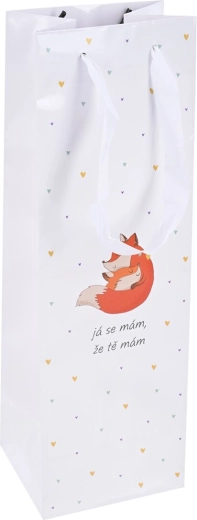 Pungă de cadou din hârtie „Mă simt…” 12 × 10 × 36 cm