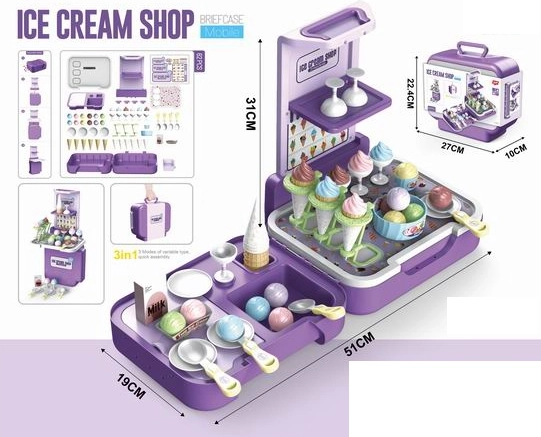 Set interactiv Gelaterie în valiză – înghețătărie pentru copii