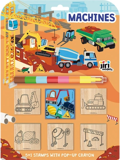 Ștampile 5+1 cu creion cerat – Utilaje