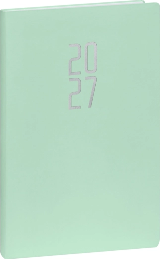Agendă săptămânală Notique Ponza 2027, mentă, 15 × 21 cm