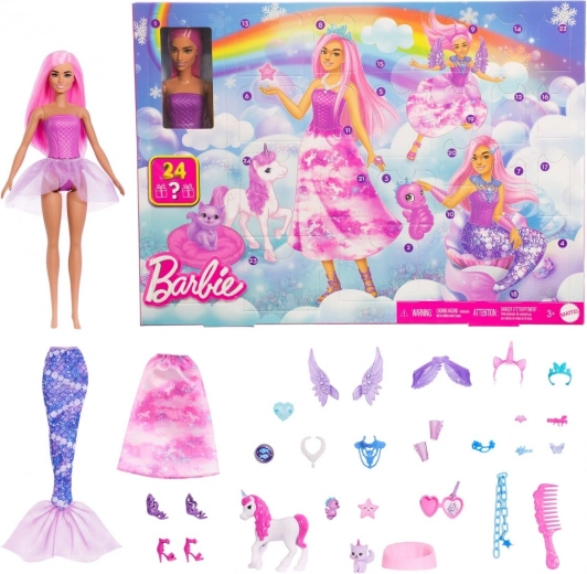 calendar advent Barbie Lumea fanteziei 2025