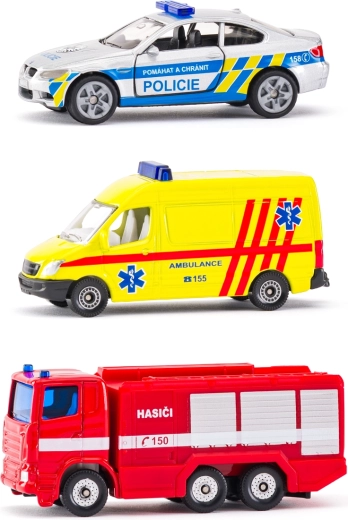 Set SIKU de vehicule de intervenție, versiunea cehă