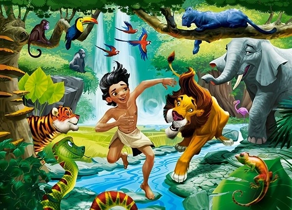 Puzzle 120 piese Cartea Junglei