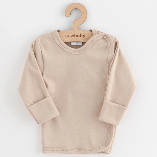 Cămașă pentru bebeluși New Baby Classic II bej deschis 56 (0–3 luni)