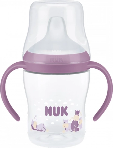 Biberon de tranziție NUK Perfect Match 150 ml hippo - 1 bucată