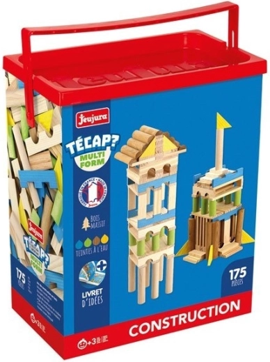 Jeujura set de construcție din lemn Técap Multiform (175 piese)