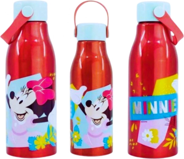 Sticlă din aluminiu Minnie cu buclă din silicon 760 ml