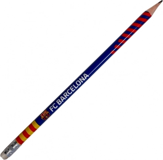 Creion triunghiular HB cu gumă FC Barcelona ASTRA