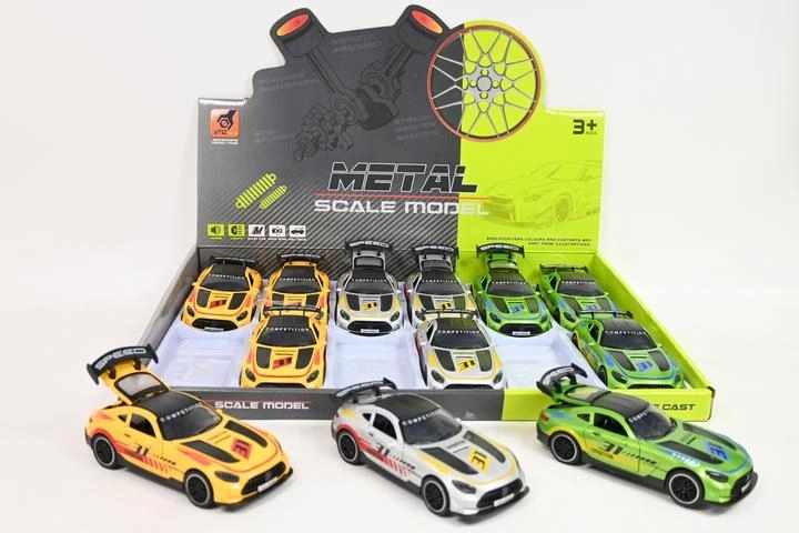 Mașinuță sport din metal cu lumină și sunet