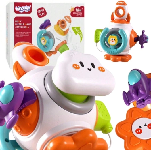 Rachetă senzorială Montessori WOOPIE 6 în 1