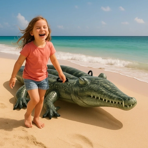 Crocodil mare, realist, care distrează