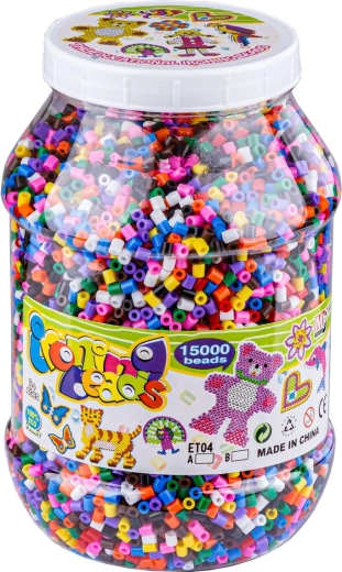 15 000 mărgele în mix colorat