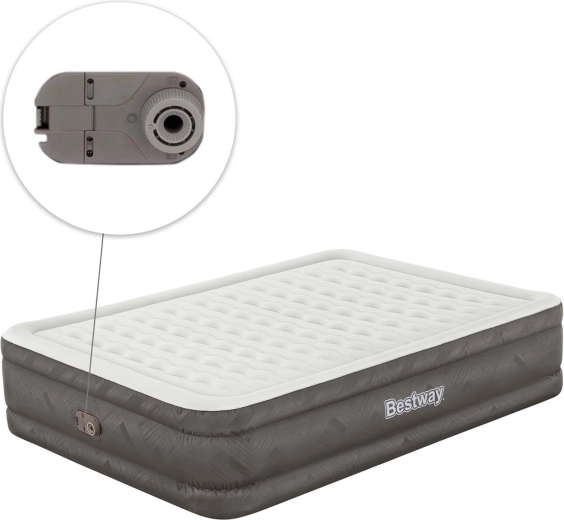 Pompa electrică încorporată pentru umflare confortabilă