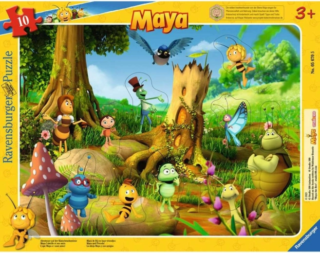 Ravensburger puzzle tip inserție Albinuța Maya – 10 piese
