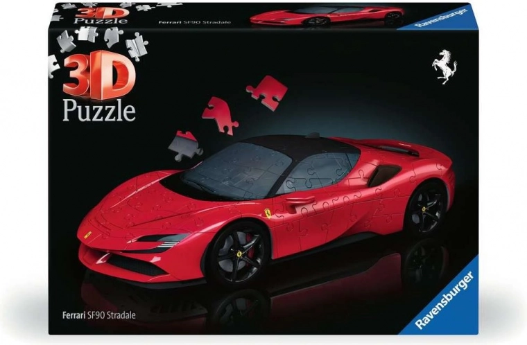 Puzzle 3D Ferrari SF90 Stradale de la Ravensburger, 108 piese