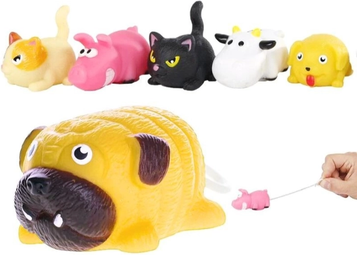 Animăluț vibrator cu mecanism de întindere – 6 tipuri