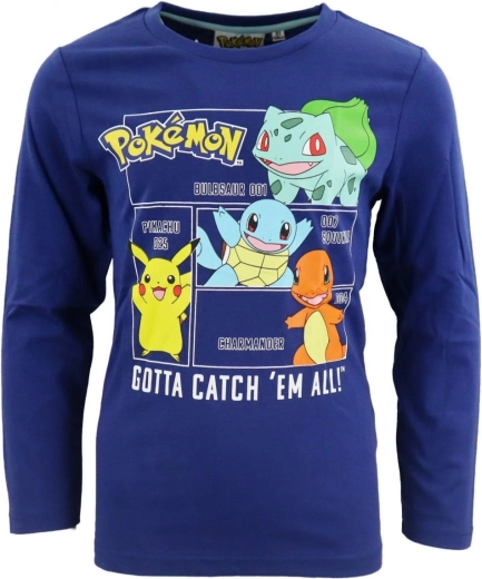 Tricou albastru închis Pokémon