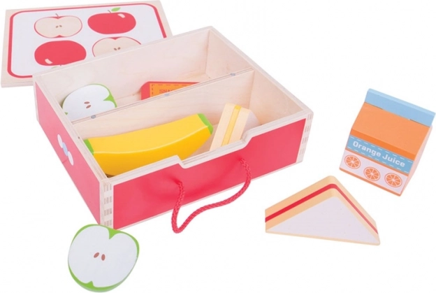Cutie de gustări din lemn BIGJIGS TOYS