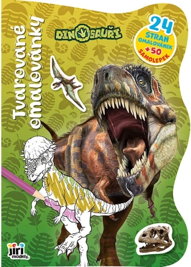 Cărți de colorat decupate dinozauri - 1 bucată