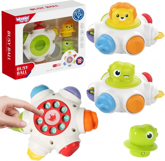 Woopie Cosmică Rachetă Cub Activ - Cub Educațional Senzorial 18m+