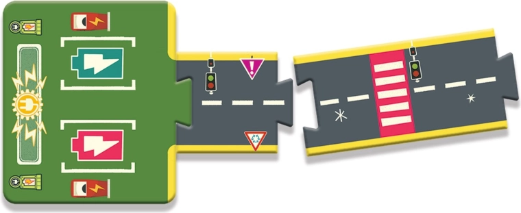 Drum realist cu elemente de trafic