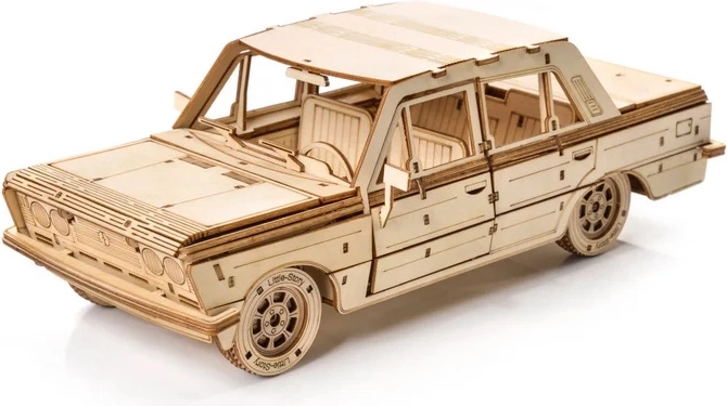 Little Story puzzle 3D din lemn mașina FSO Fiat 125p 1:16