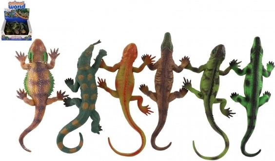 Set de șopârle din cauciuc cu ventuză în cutie