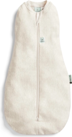 sac de înfășat și sac de dormit 2 în 1 ergoPouch Cocoon Oatmeal Marle, 3–6 luni, 1 TOG