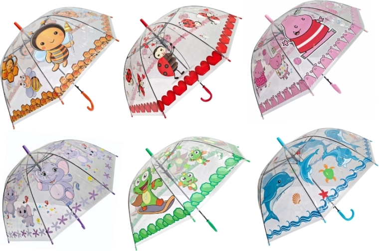 Umbrelă pentru copii cu motive colorate