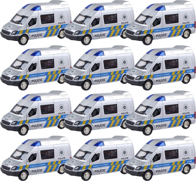 Mașină de poliție metalică cu mecanism Pull Back