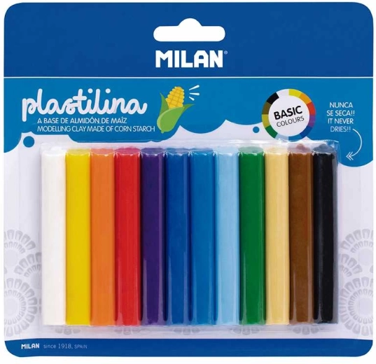 Plastilină basic – set 12 culori